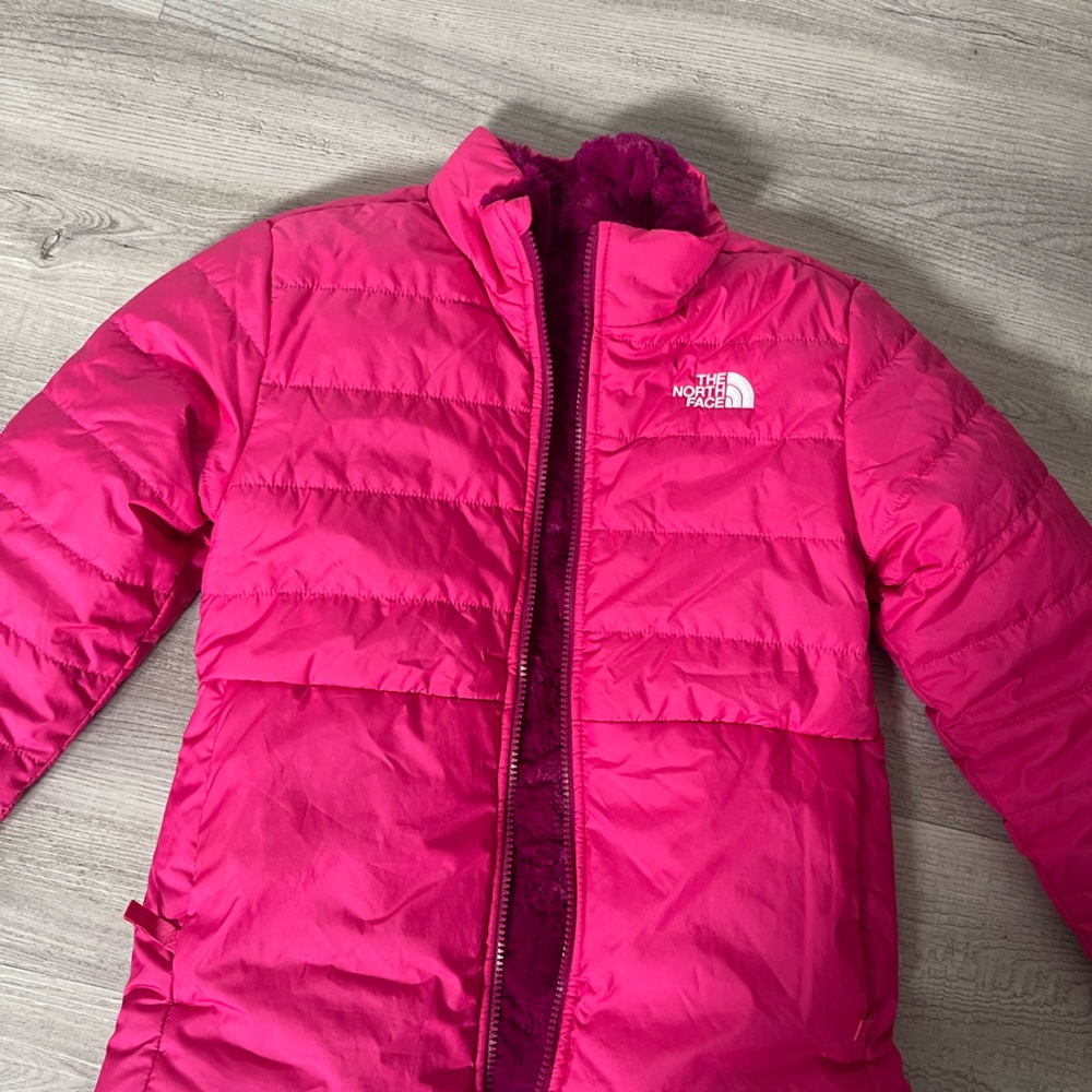 Girls North Face reversible jacket